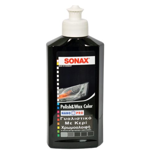 SONAX ΓΥΑΛΙΣΤΙΚΟ & ΚΕΡΙ ΜΕ ΧΡΩΜΑ ΜΑΥΡΟ NANOPRO 250ML