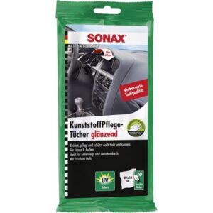 Sonax Υγρά Μαντιλάκια Περιποίησης Πλαστικών Γυαλιστερό 10 Τεμ.