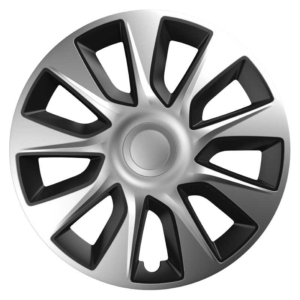 Versaco Stratos Silver & Black 14" Τάσια Τροχών Αυτοκινήτου Σετ 4τεμ.