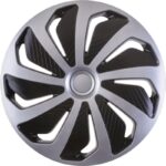 VERSACO WIND SILVER & BLACK ΤΑΣΙΑ ΤΡΟΧΩΝ ΑΥΤΟΚΙΝΗΤΟΥ ΣΕΤ 4ΤΕΜ.