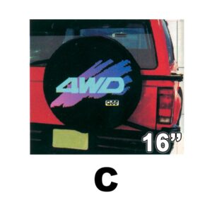 Ρεζέρβας Καλύμματα Jeep 16"-C-4WD Μπλε