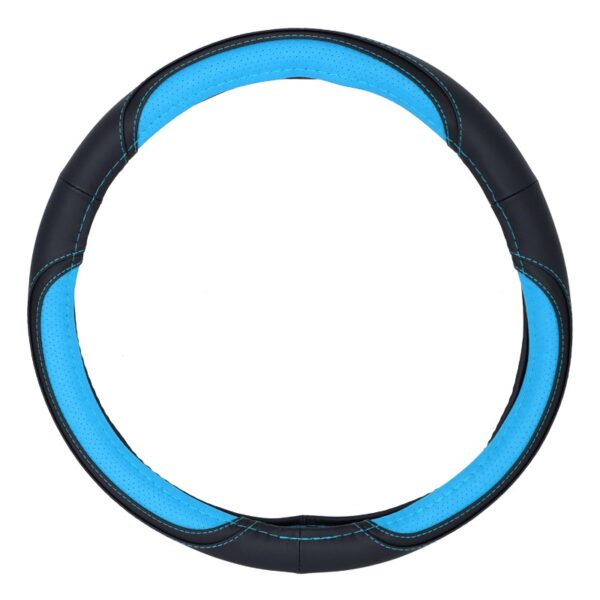 Κάλυμμα Τιμονιού Triple C PU 38cm Μαύρο/Μπλε