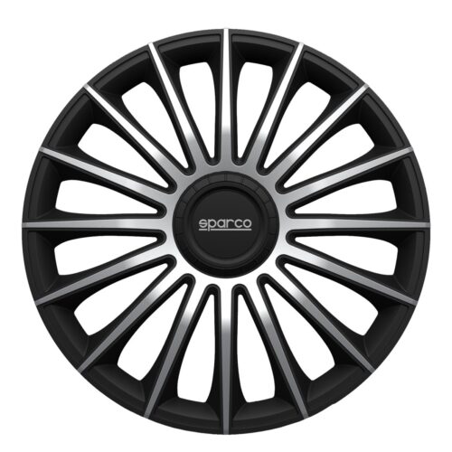 Sparco Treviso 13″ Μαύρο-Ασημί Τάσια Τροχών Αυτοκινήτου Σετ 4τεμ.