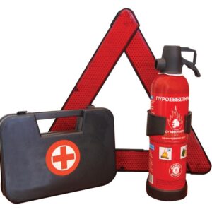 Σετ ΚΤΕΟ Αυτοκινήτου (Πυροσβεστήρας 0,750ml-Φαρμακείο-Τρίγωνο)
