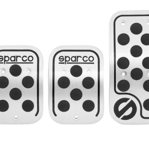 Sparco Πεταλιέρα Αλουμίνιο με Μαύρο Λάστιχο