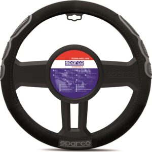 Κάλυμμα Τιμονιού Συνθετικό Sport Line μαύρο 1τμχ Sparco