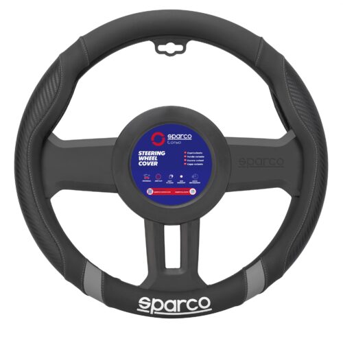 Sparco Κάλυμμα Τιμονιού Συνθετικό Γκρι 38cm