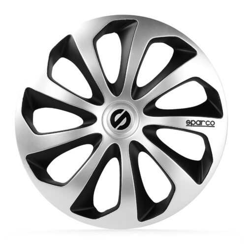 Sparco Sicilia 14″ Ασημί-Μαύρο Τάσια Τροχών Αυτοκινήτου Σετ 4τεμ.