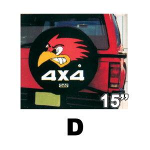 Ρεζέρβας Καλύμματα Jeep 15"-D-Αετός Κόκκινο