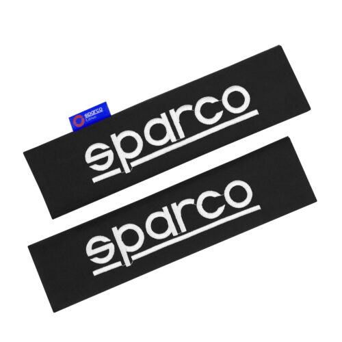 Sparco Μαξιλαράκια ζώνης μαύρα 2τμχ