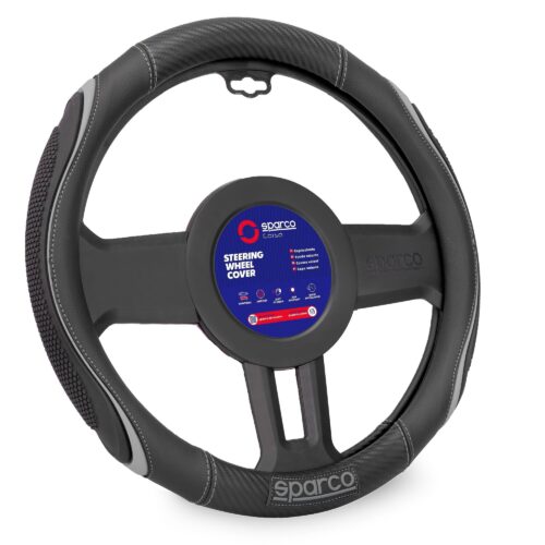 Sparco Κάλυμμα Τιμονιού Συνθετικό μαύρο 37-38cm